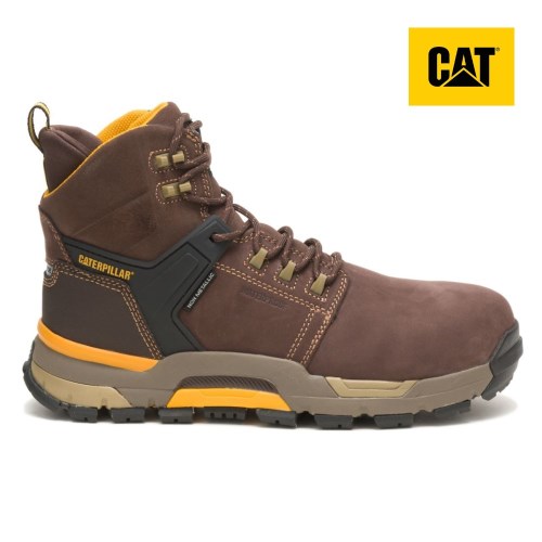 Caterpillar Edge Waterproof Nano Toe Werkschoenen Heren Koffie (BSCH.NL)